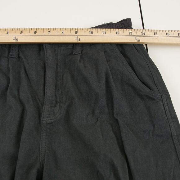 American Eagle Black Stretch Waist Mom Twill Pants Womens Sz 4 Short - Picture 5 of 12